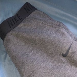 Grey Nike sweatpants